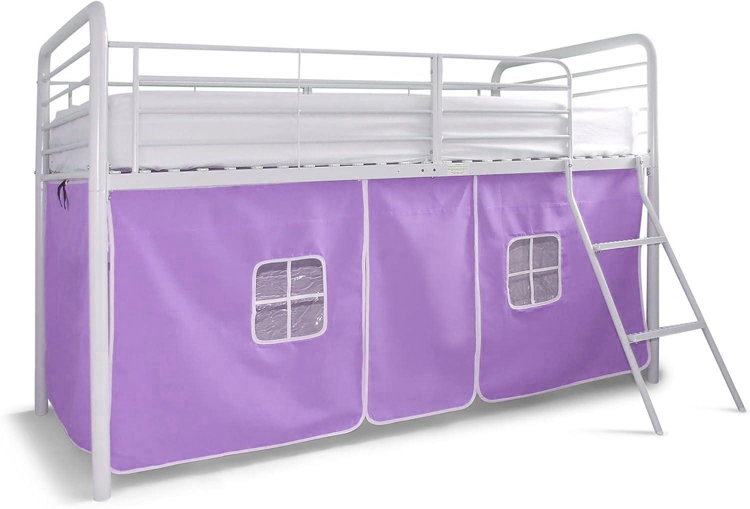 HLS Lilac Bed Tent for Mid Sleeper Beds – Kids Bed Canopy with Windows