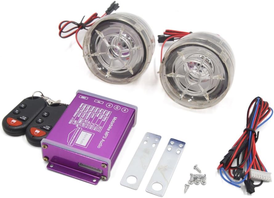 uxcell Clear MP3 Player Audio Amplifier Speaker Safety