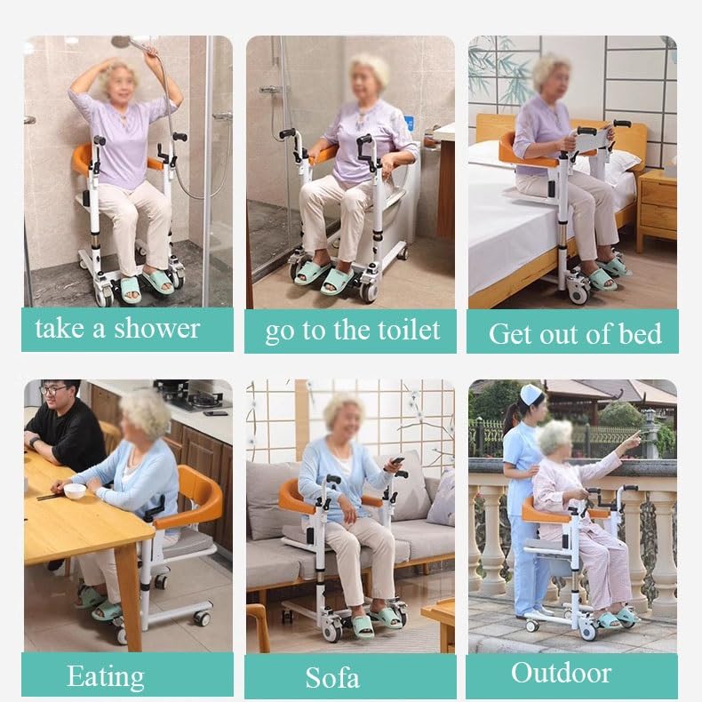 Amazon.co.jp: 患者用リフト移乗椅子、身体障害者高齢者用 180° 分割