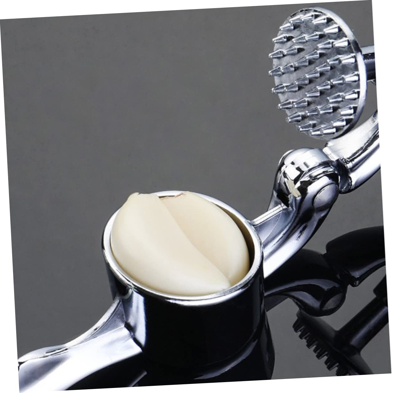 Ciieeo 1pc Garlic Press Kitchen Tools Garlic Mincer Garlic Slicer Garlic Presser Silver