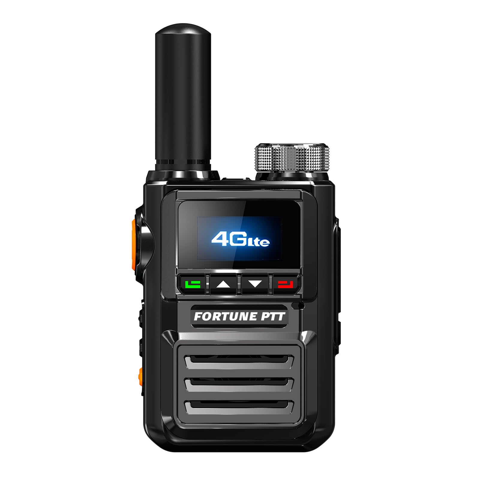 FORTUNE PTT Global Walkie Talkies Unlimited Range 4G PTT Two Way Radio Nationwide Long Distance Portable Radios for Family & Work Team (2-Packs with SIM Cards)