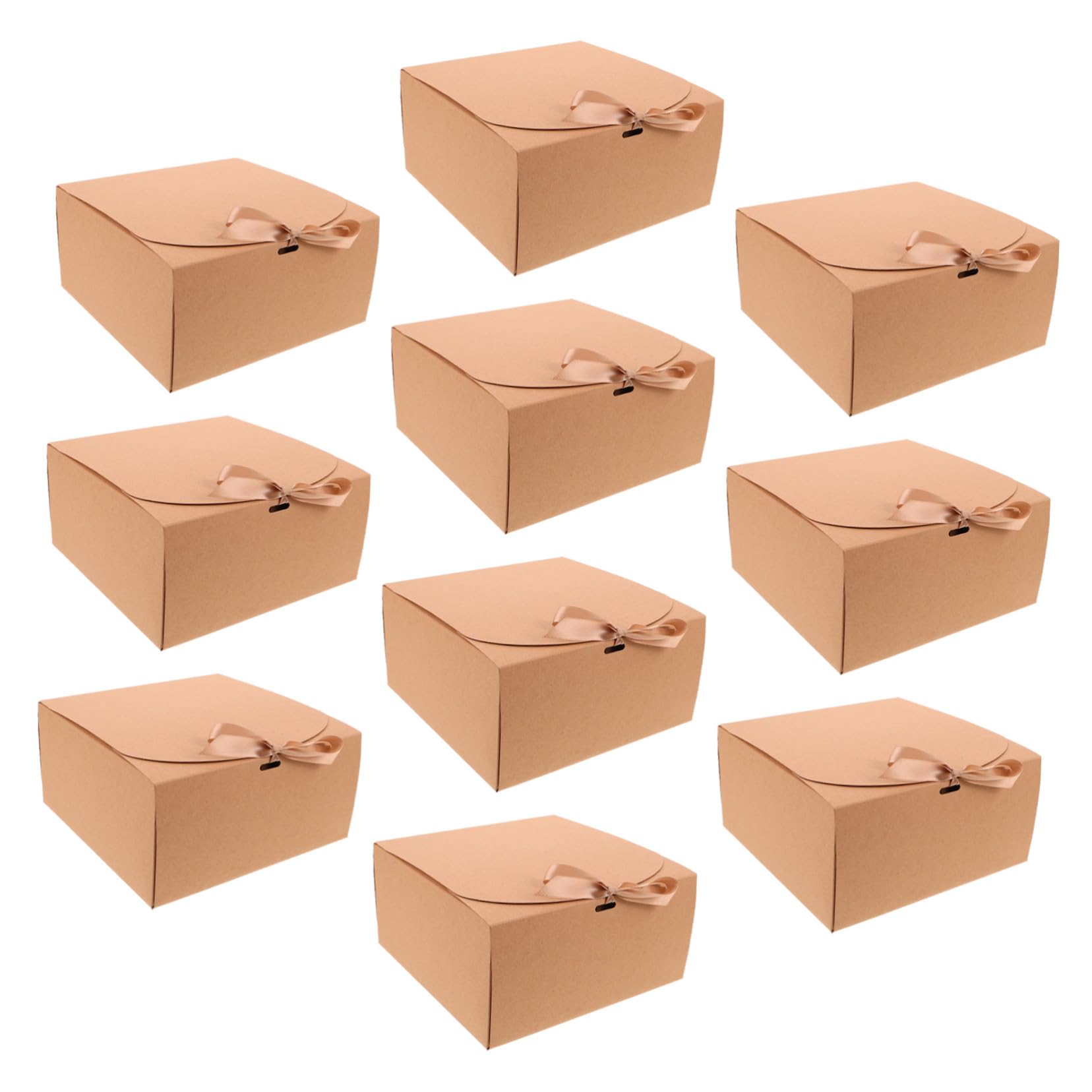 10 Pezzi Scatole Regalo Piccole con e Scatole in con Fiocco per Cioccolatini Dolci Biscotti Confezioni Eleganti per Bomboniere Matrimonio Compleanno Custodie Regalo Raffinate