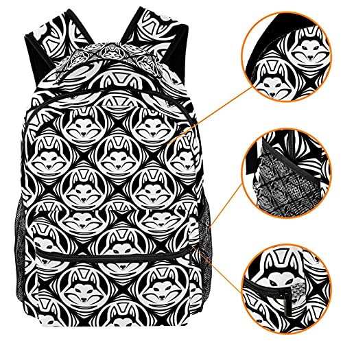 Mochila escolar de flores con compartimento loptop para hombre y mujer 3