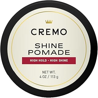Cremo Hair - Premium Barber Grade Pomade, High Hold & Shine, Hair Styling, 4 Oz
