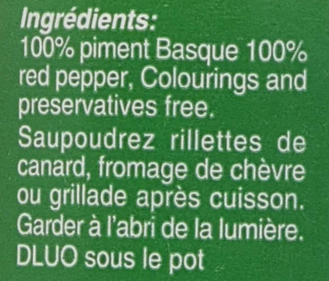 Piment d'Espelette - Red Chili Pepper Powder from France 1.41oz (2 PACK)
