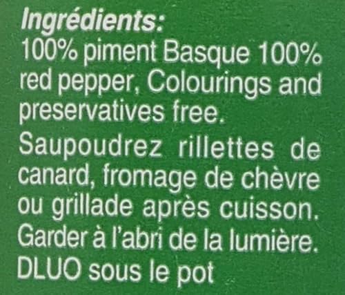 Miniatura 3 de Polvo de pimiento rojo Piment D'espelette, de Francia, 1,41 onzas