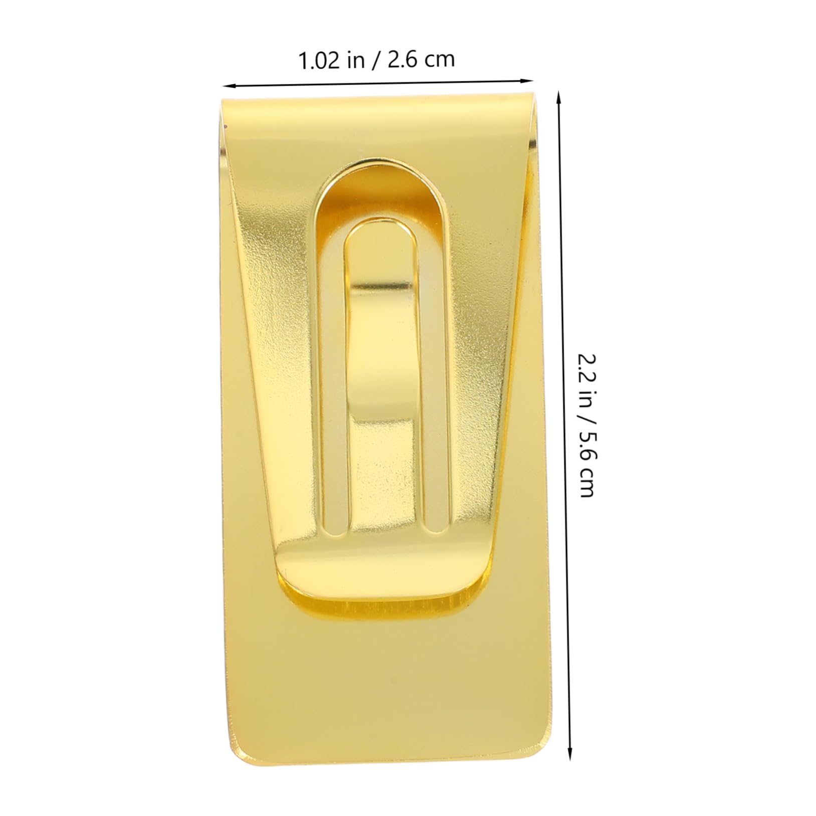 Angoily Stainless Steel Money Clip Men's Metal Clip Cash Organizer Photo Holder Card Storage