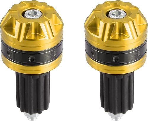 Miniatura 8 de X AUTOHAUX 1 par de tapas universales para manillar de 0.709in, extremo de barra de enchufe de aleación de aluminio para motocicleta, color azul