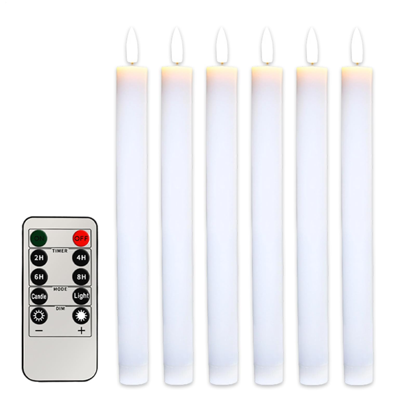 Velas electricas LED programables con mando a distancia 8