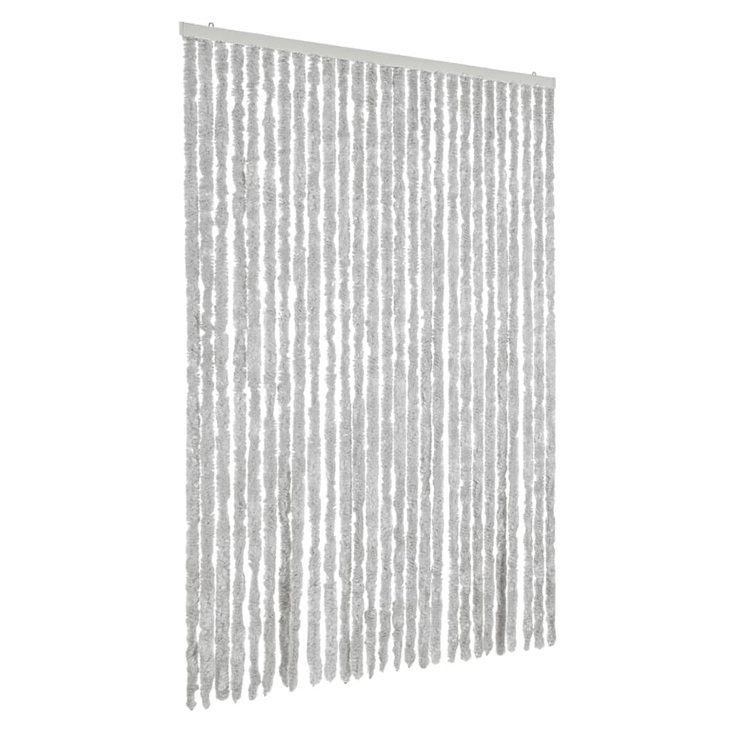JUDYY Tenda Antimosche Grigia 118x220 cm in Ciniglia,Tenda Antimosche per Finestre e Porte Leggera Resistente all'Acqua Silenziosa Zanzariera Antiisetti-4004884