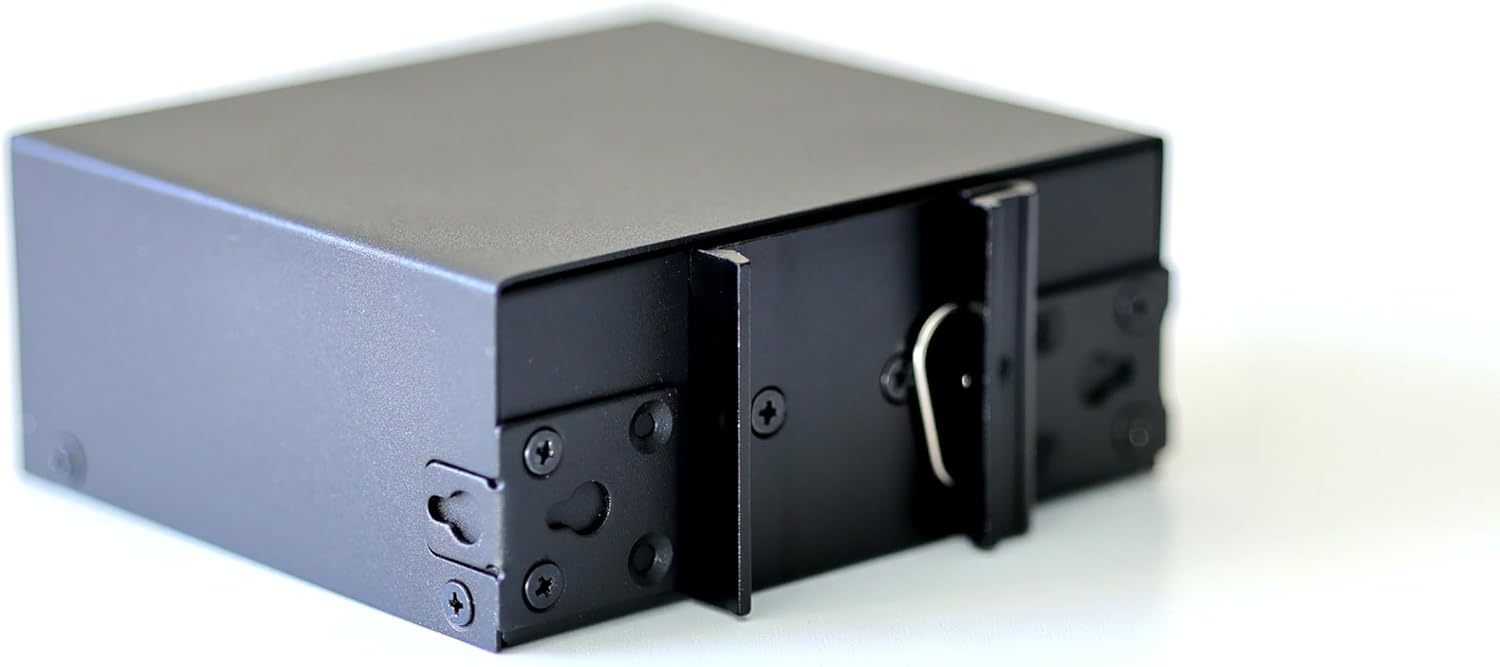 WIWAV WDH-8ET-DC 10/100Mbps Unmanaged 8-Port Industrial Ethernet Switches with DIN Rail/Wall-Mount (UL Listed, Fanless, -30°C~75°C)