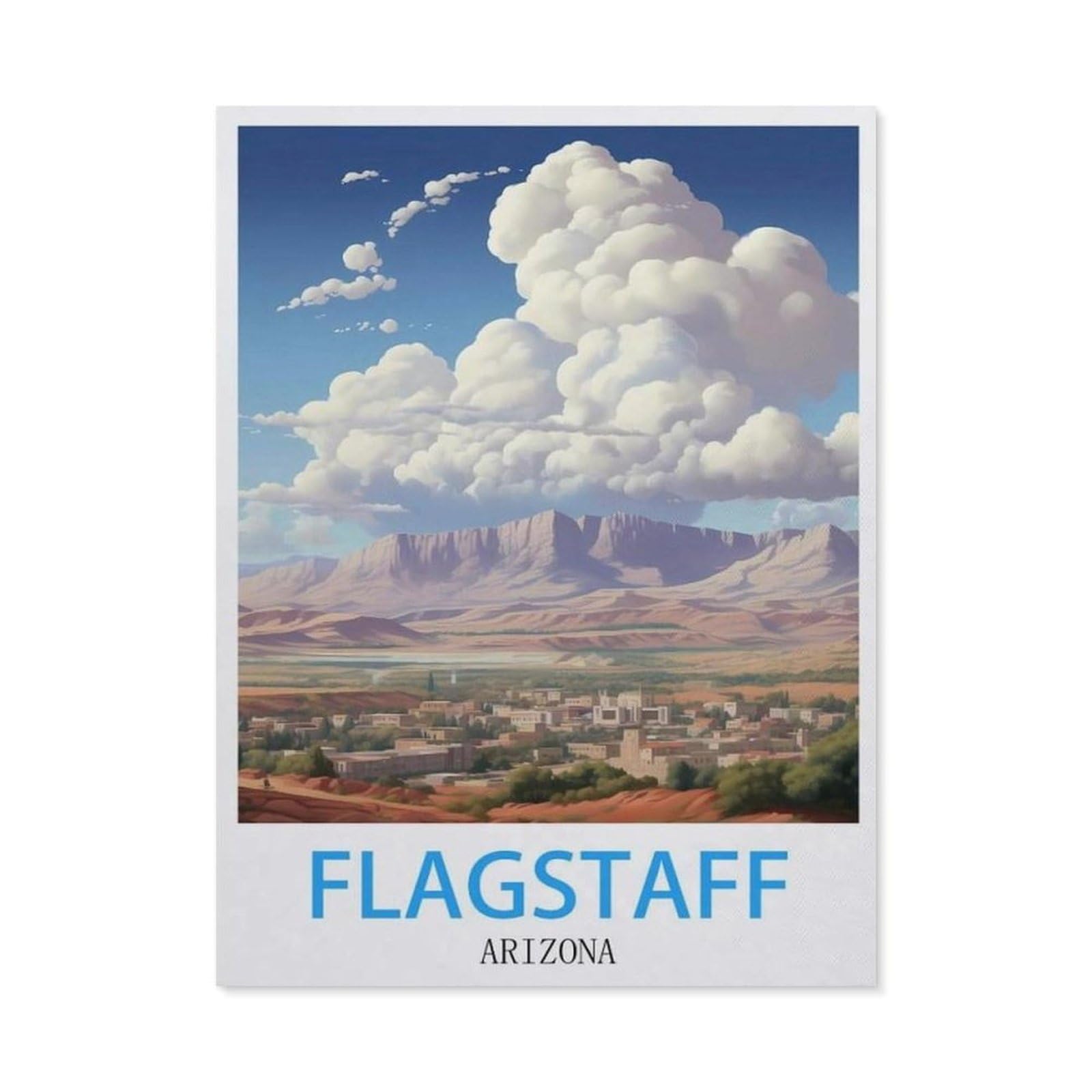 BEAYODKP Diamond Painting，Flagstaff Arizona,Round Full Drill Acrylic Embroidery Cross Stitch Arts Craft Canvas Supply for Home Wall Decor Adults and Kids（50 x 60 cm/19.68 x 23.62 inches）-BX30