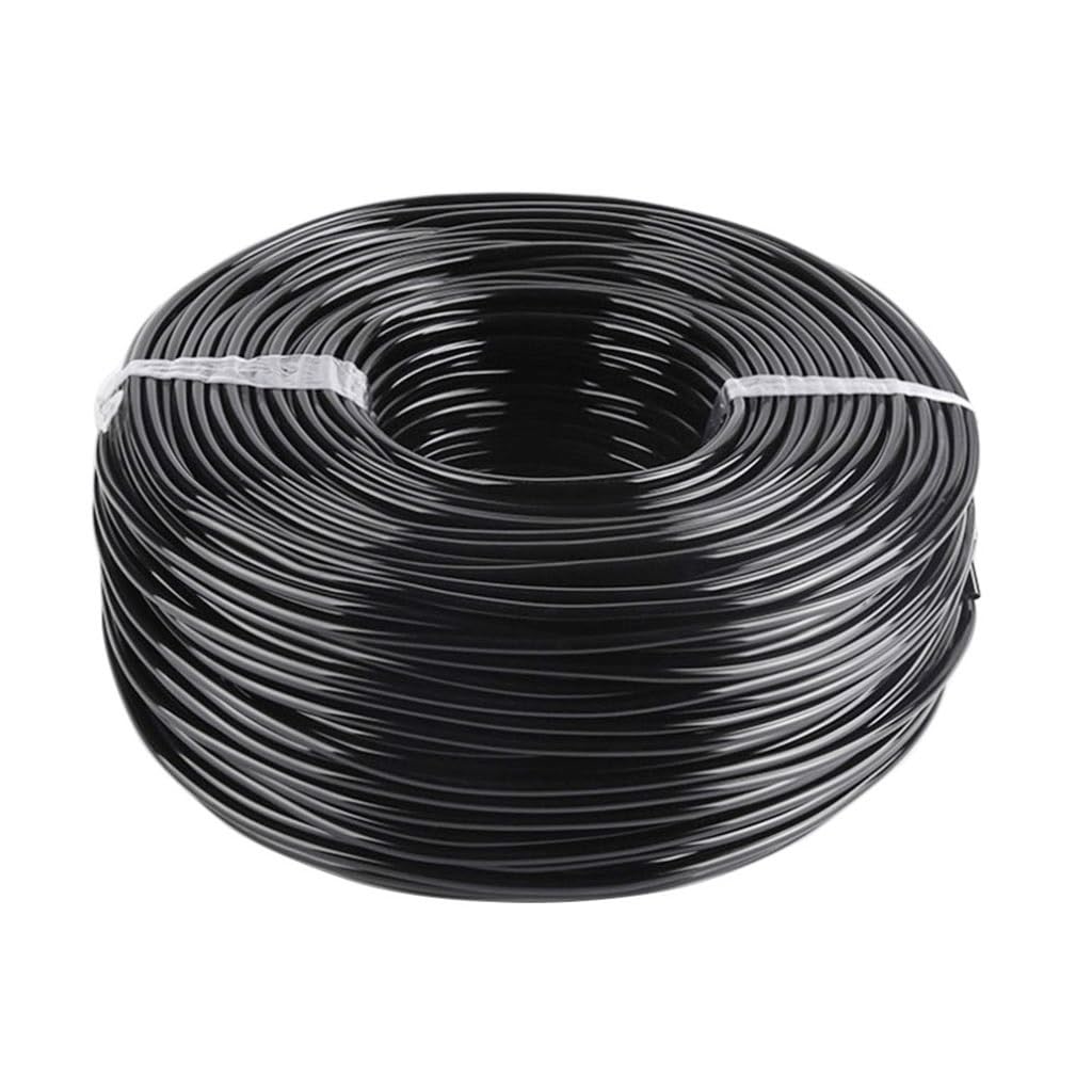Cinta de riego por goteo, tubo de PVC de 1/4 pulgadas para jardín, sistema de nebulización, negro, longitud flexible de 5 a 80 m para riego y refrigeración eficientes