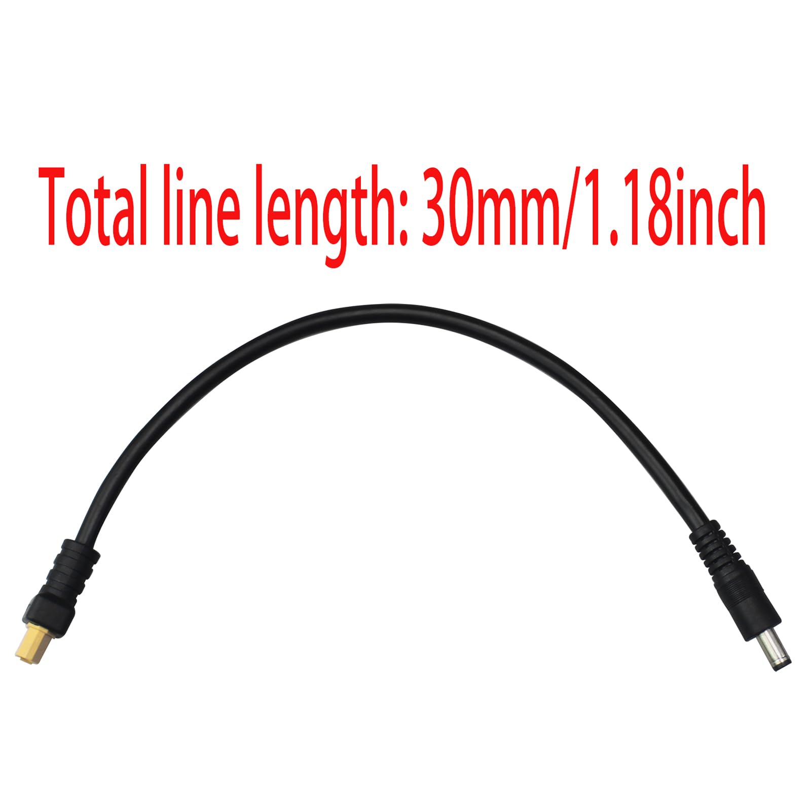 GWYAN 1 Pcs DC5521 Male to XT60 Female Cable for FPV Display Power Supply