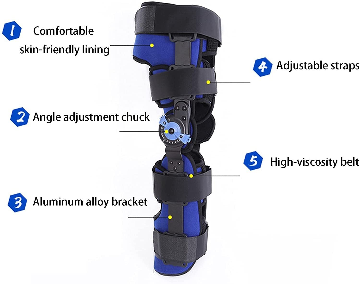 Rodilleras menisco y ligamento para Artritis Rodilla con bisagras ROM Post Op Knee Brace for artritis LCA Menisco lágrimas ajustables estabilizador de apoyo ortopédico médico después de la cirugía ost