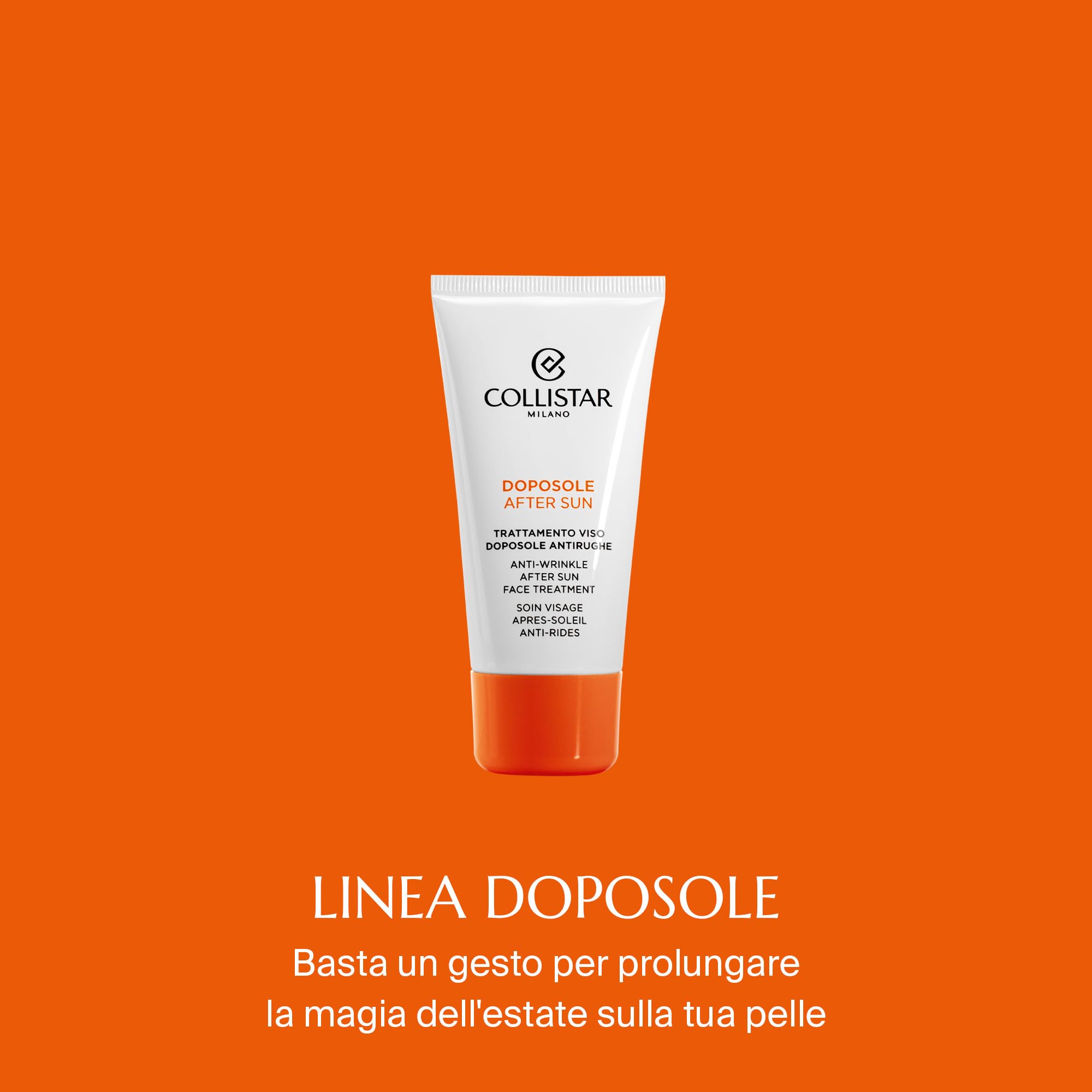 Collistar Trattamento Viso Doposole Antirughe, Trattamento rigenerante e protettivo del DNA cellulare, Azione anti-invecchiamento, Adatto anche a mani e decolléte, Con Centella Asiatica, 50 ml
