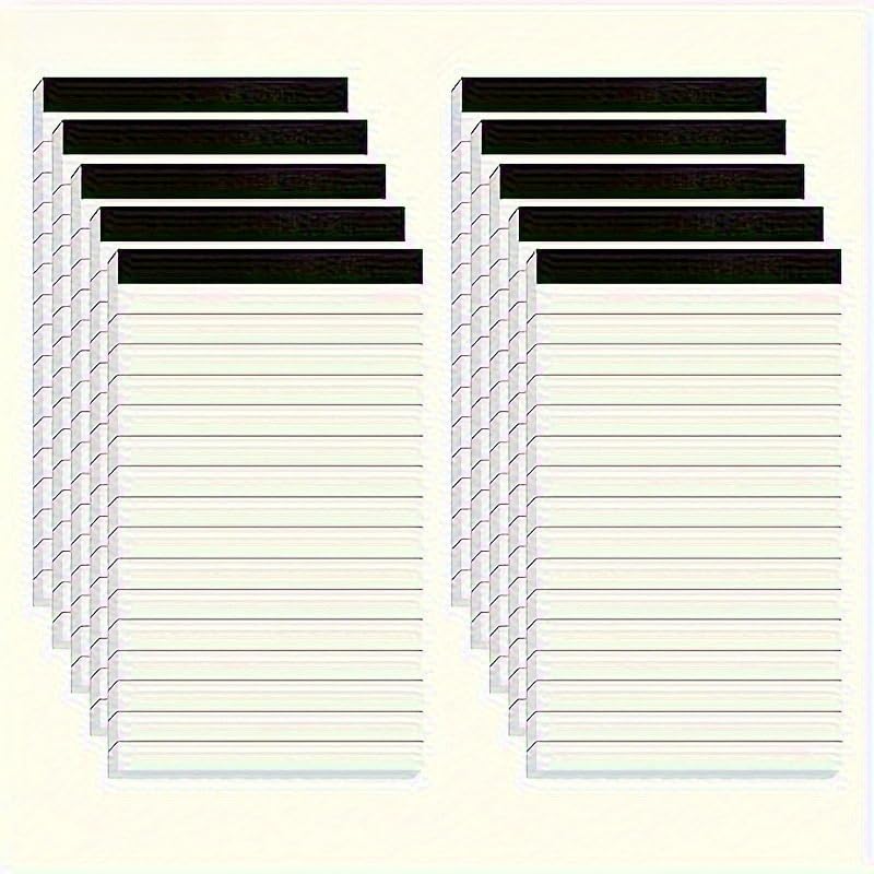 30 Lined Note Pads Bulk 3x5 Inch Easy Organize Self-Stick Memo Pads for Students Professionals Office School Home