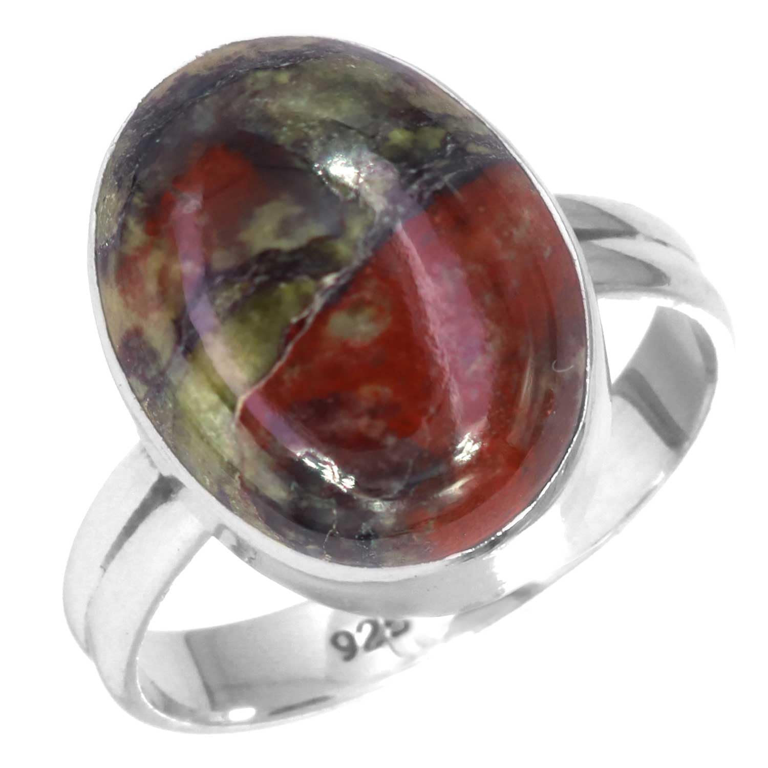 925 Sterling Silver Handmade Ring for Women 12x16 Oval Gemstone Boho Silver Jewelry for Gift (99039_R)