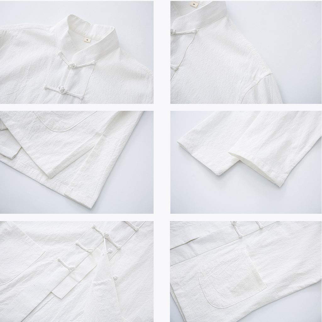 Lockere Tai-Chi-Uniform für Herren, Kung-Fu-Kleidung, langärmelige chinesische traditionelle Kleidung, großer Tranz-Anzug, Hanfu, einschließlich Hemden, Hosen, Jacken, Kampfsport, Schwarz, 5XL