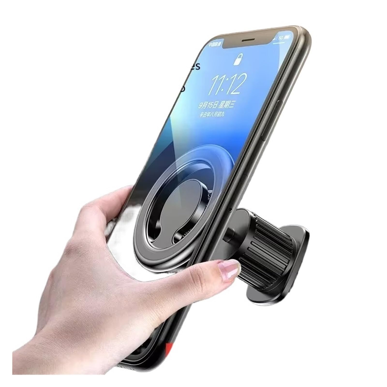 Soporte Magnético para Teléfono Coche Soporte Magnético Soporte GPS Soporte para Rejilla Ventilación Soporte para Teléfono Móvil Suporte Telemovel Carro(Air Vent Silver)