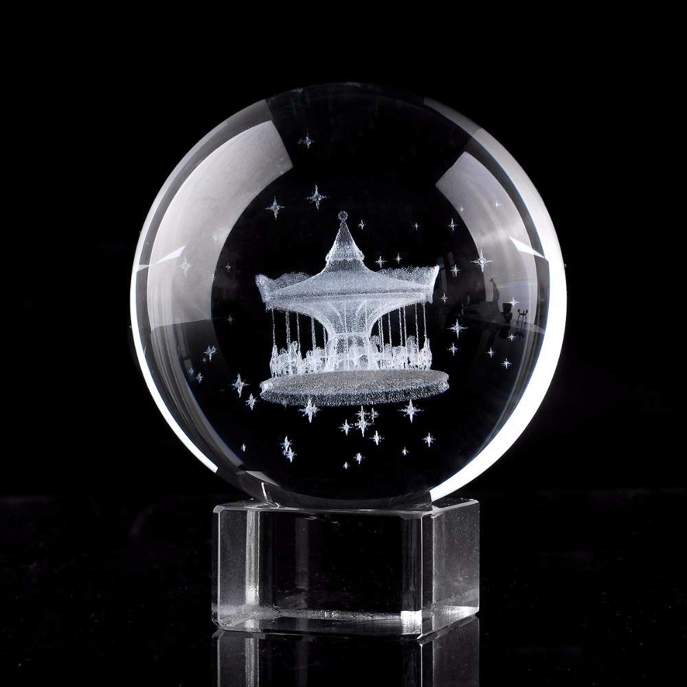 Lensball fotografia kryształowa kula H 60 mm kryształowa przezroczysta kryształowa kula 3D grawerowana laserowo okrągła szklana kula feng shui sztuka dekoracja akcesoria prezenty urodzinowe dekoracyjna kryształowa kula