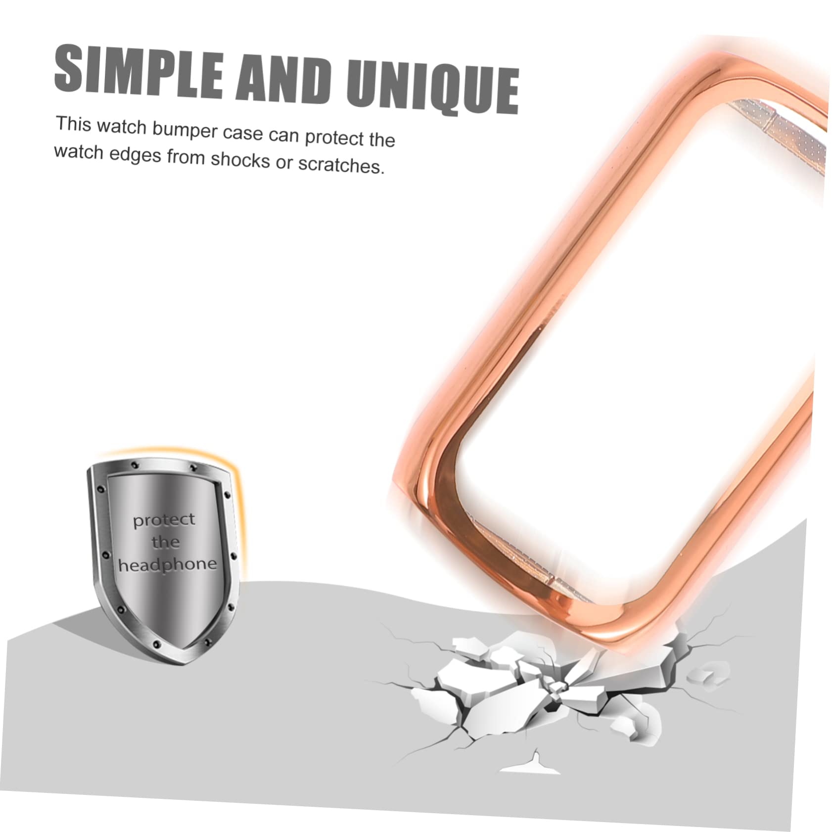 Gatuida 8pezzi Custodia Protettiva Per Cover Anti-shock Compatibile Tpu e Rosa Protezione Per Smartwatch