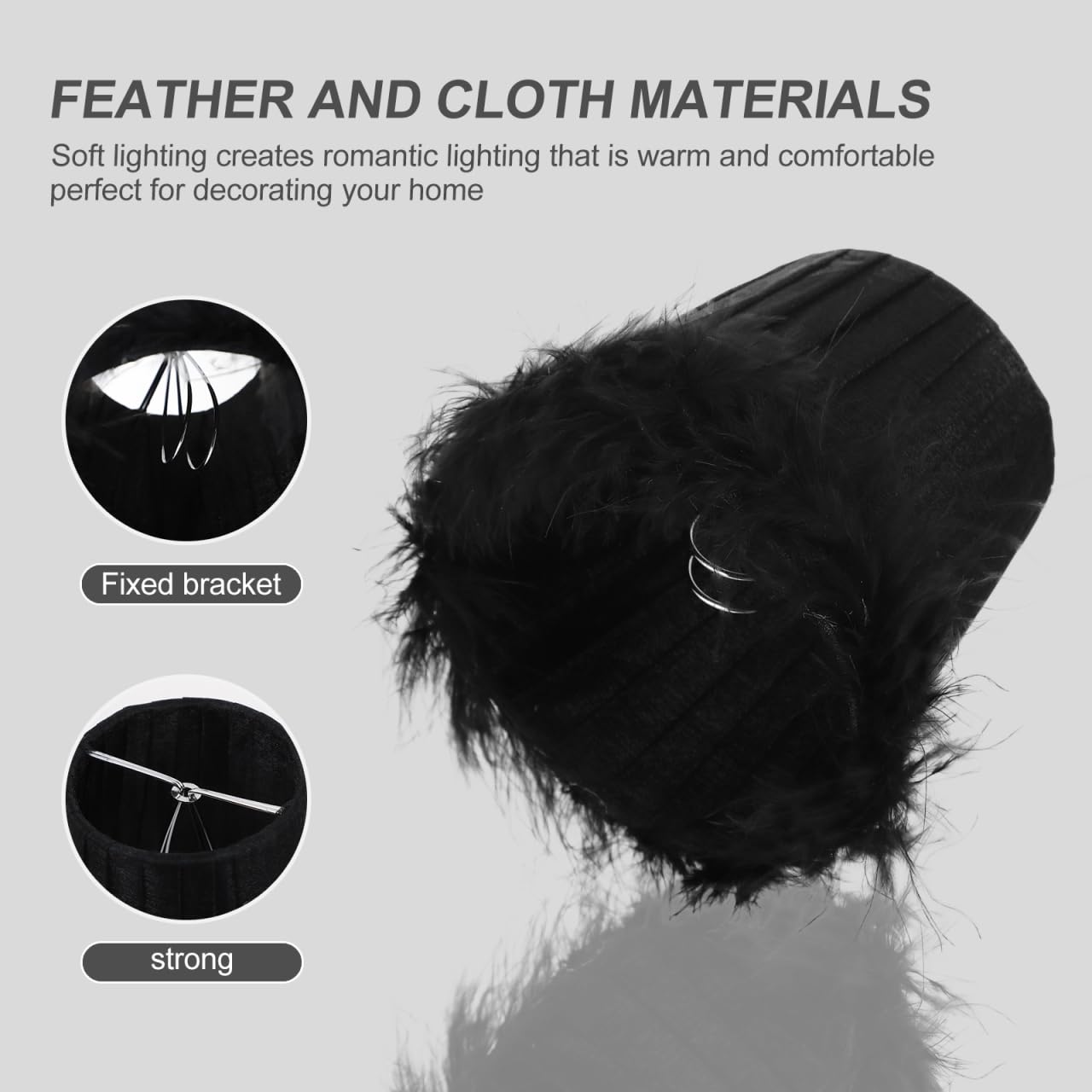 Gadpiparty Elegant Fabric Lampshade, Versatile Light Cover for Bedroom & Living Room, Easy Fit Eye Protection Shade - Image 3