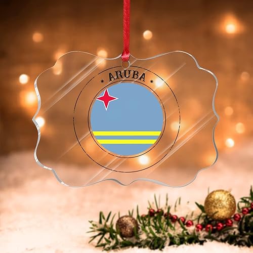 Vista 15 de Bandera de las Bahamas Adorno de árbol de Navidad para Navidad Bandera Nacional de Bahamas Decoración de árbol de Navidad Adorno colgante Adornos