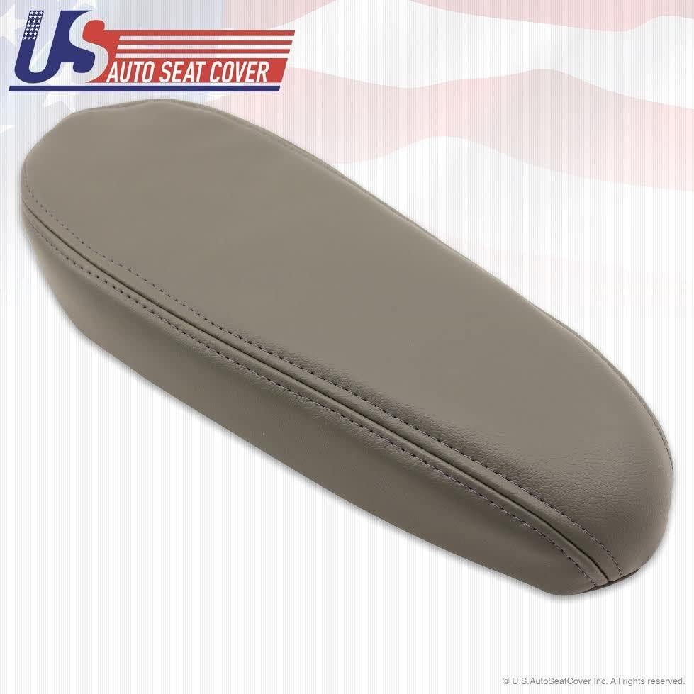 Miniatura 2 de 2002 a 2007 compatible con Ford F250 F350 Lariat cubierta de apoyabrazos Flint cuero gris