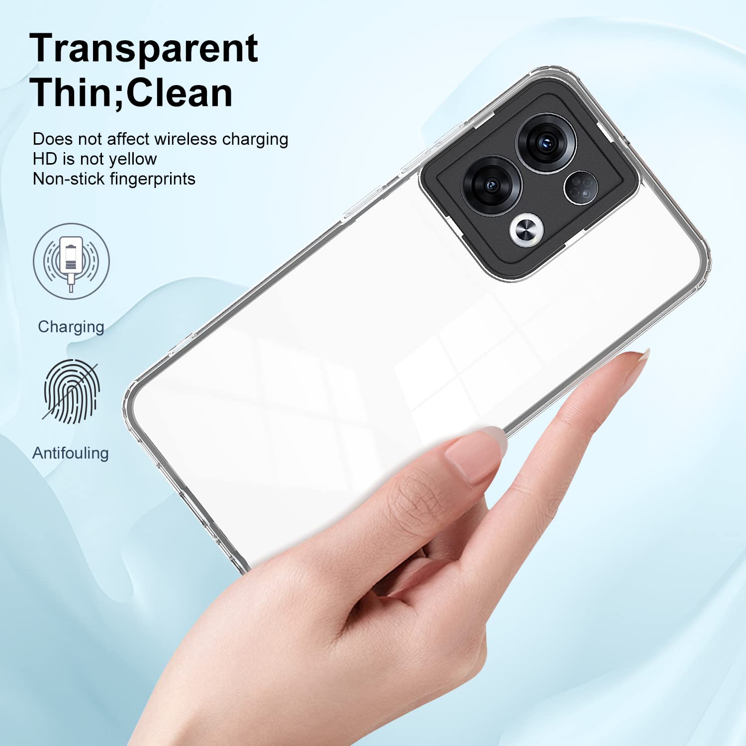 XINYEXIN Cover Glitter per Oppo Reno 8T 4G / Reno8 T 4G Custodia