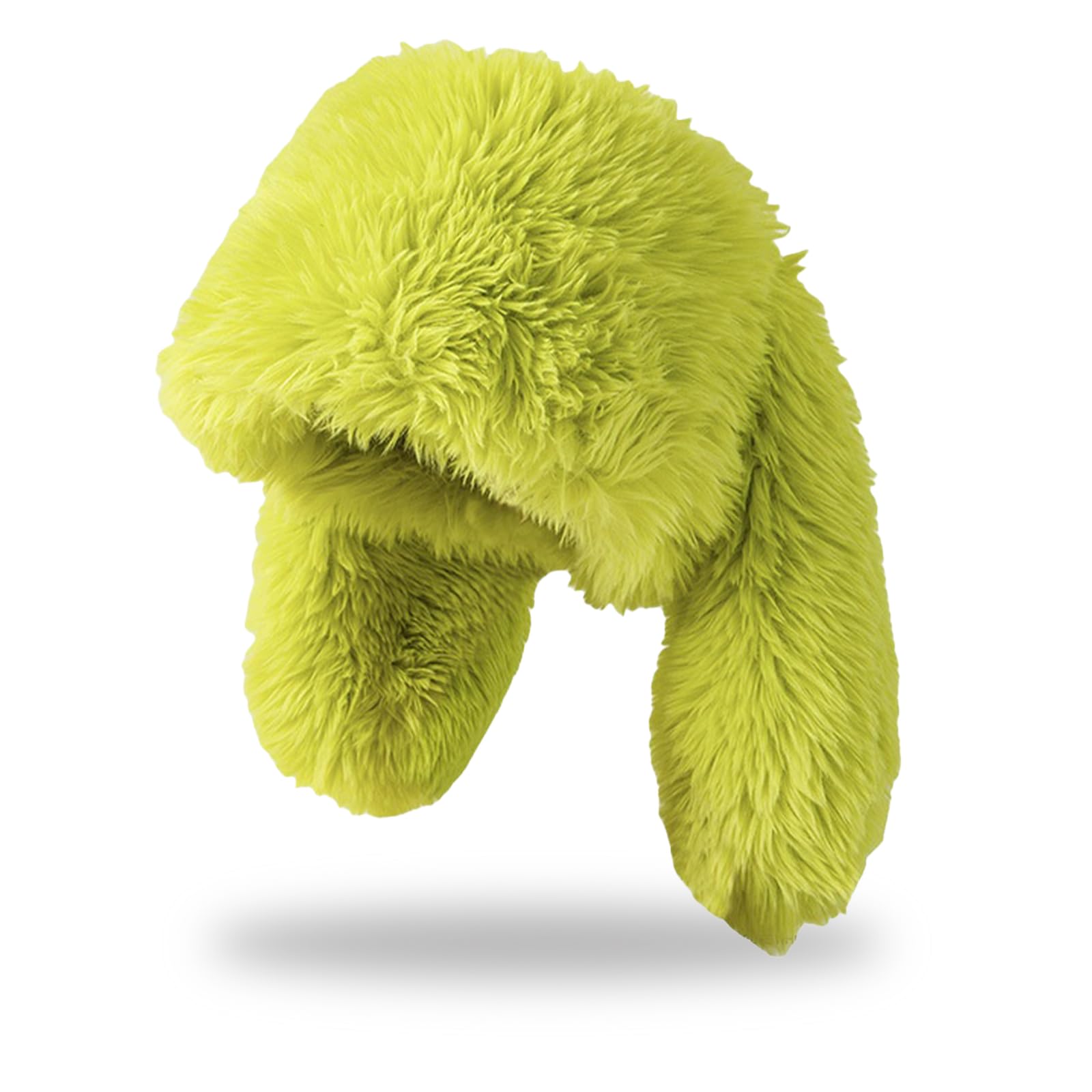 Y2K Fuzzy Bunny Hat for Women Girls Cute Furry Beanie with Ears Long Rabbit Ears Hat for Festival, Easter, Party