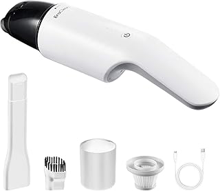 車用掃除機 ハンディクリーナー ハンドクリーナー コードレス USB充電式 小型 車用 家庭用 6000Pa 超強吸力 乾湿両用 メーカー直営 EraClean ミニ ホーム カークリーナー 掃除用 お手入れ用品 (白)