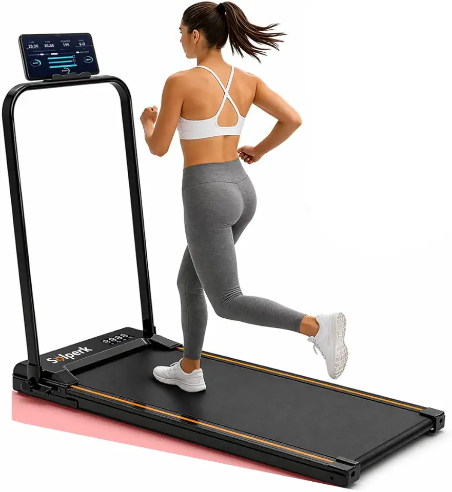 Esteira Elétrica Dobrável 2.0HP Silenciosa com Bluetooth 12km/h Suporta 120kg Ergométrica para Casa 110V-127V