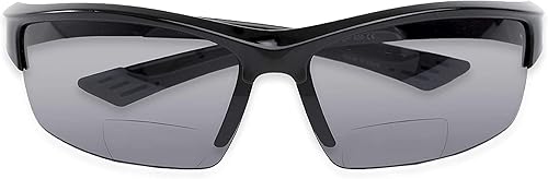 Miniatura 9 de The Foster II - Lentes de sol bifocales de lectura de plástico para deportes y lectores de sol envolventes, certificado ANSI Z87.1