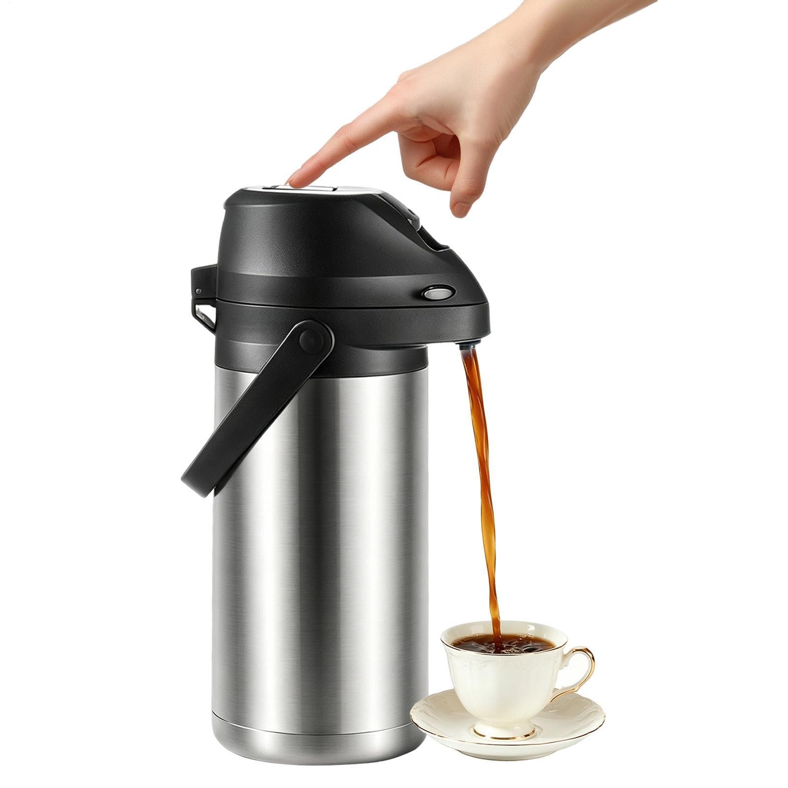 Tumbler per Acqua Termica con Pulsante a Scatto da 1900 ml | Mug Termico Portatile per Bevande per Caffè, Tè, Bevande, Viaggi, Casa, Scuola, Ufficio, Campeggio e