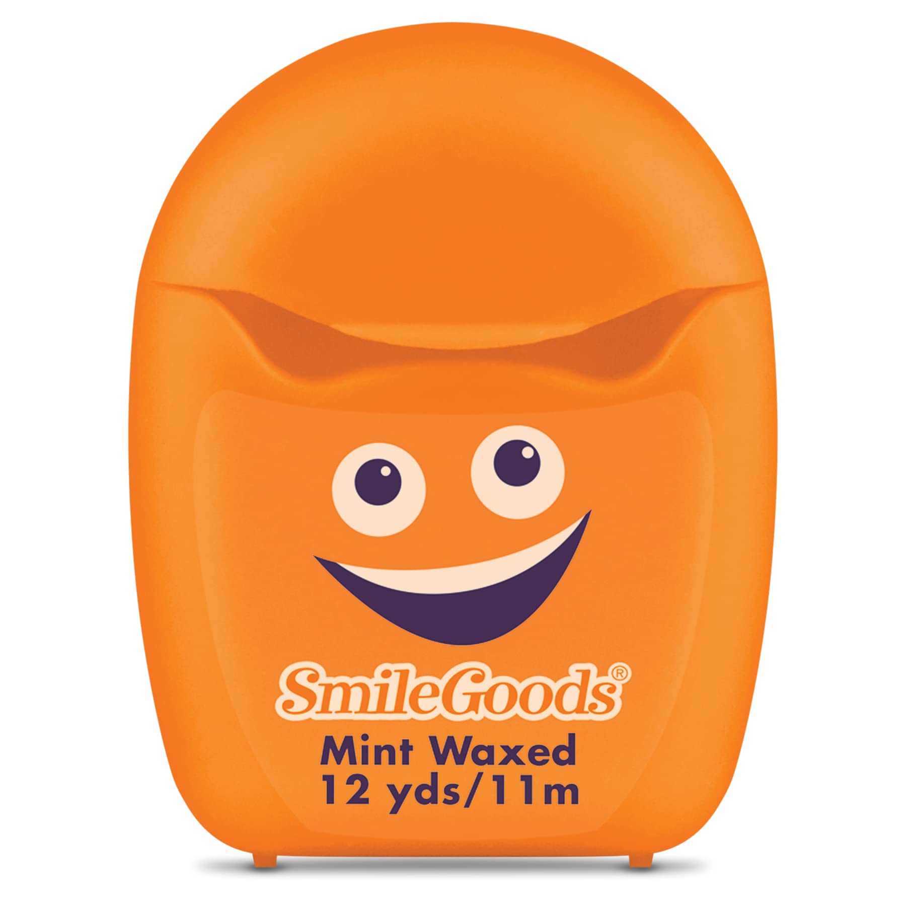 Practicon SmileGoods Cuties - Hilo dental encerado de menta de 12 yardas, tamaño mini de muestra para regalos, viajes, niños, adultos, pacientes, varios colores brillantes con recipiente de exhibición