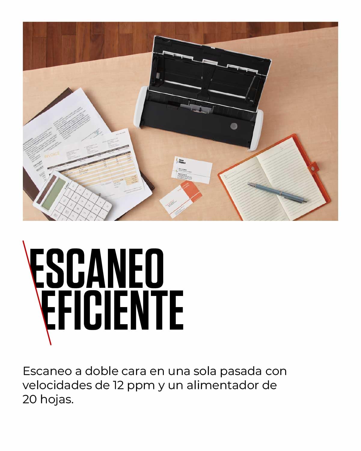Canon imageFORMULA R10 Escáner Portátil | Escaneo a Doble Cara en hogar y Oficina | Alimentación por USB | hasta 12 pág. por min | Alimentador de 20 Hojas | Incluye Software Canon CaptureOnTouch Lite