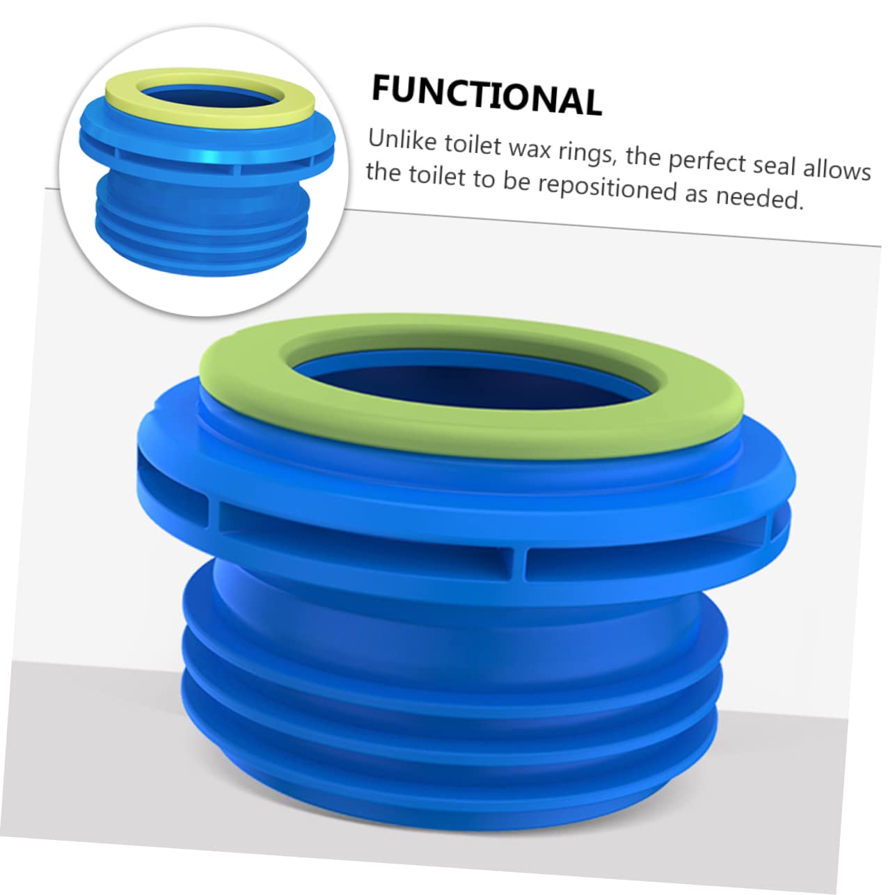 Artibetter 2pezzi Guarnizione Flangia Per Wc e Antiodore Anello Cera Con Rivestimento Per Installazione Facile e Sicura Compatibile Con La Maggior Dei Gabinetti