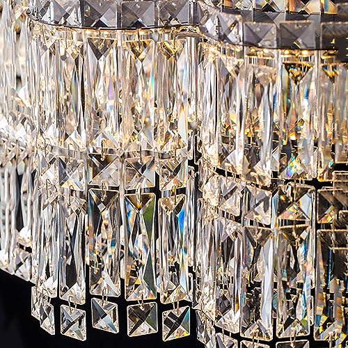 Plafonnier LED moderne cristal variable pour chambre et cuisine - 6
