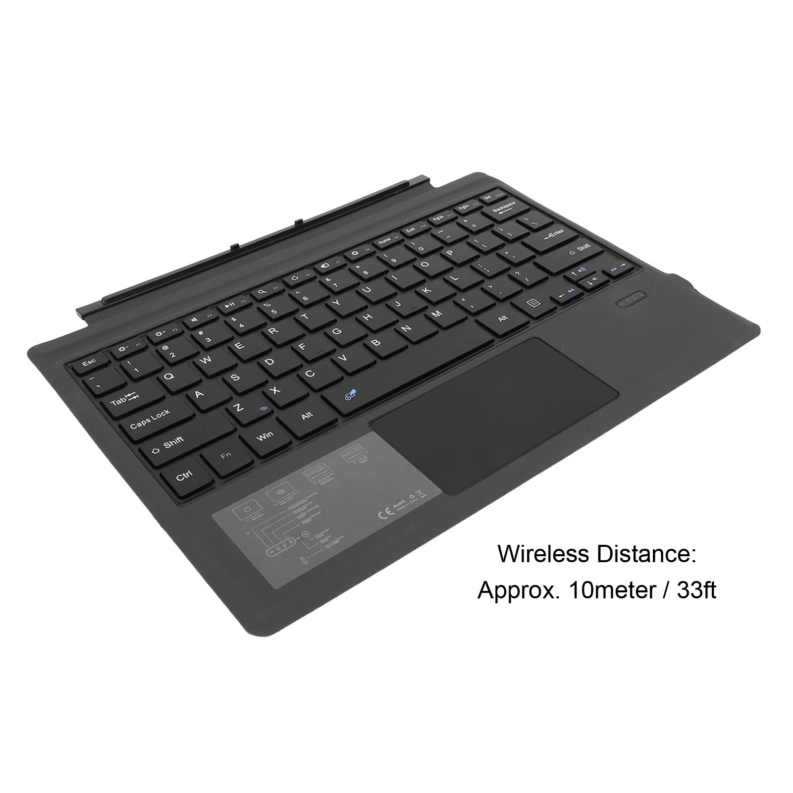 Cover con Tasti per PRO Wireless, Tastiera Wireless Portatile Sottile con Touchpad per PRO 7+/PRO 7/PRO 6/PRO 5/PRO 4/PRO 3, Ricarica USB C,