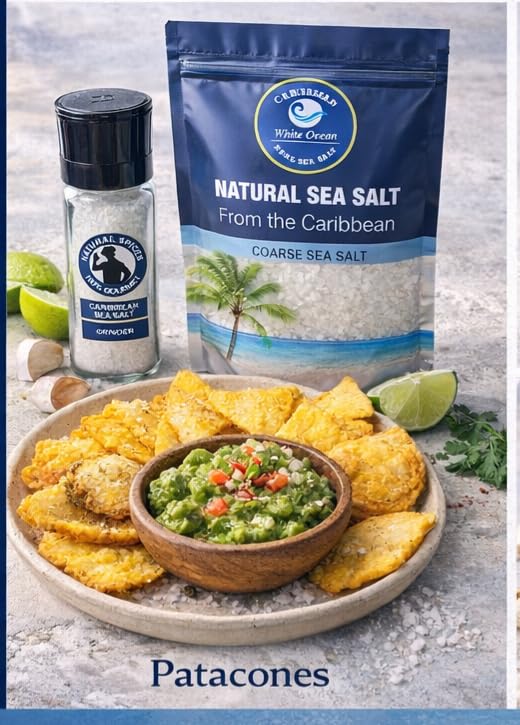 Sal Marina del Caribe 100% Gourmet, Grano Extra Grueso, 453 g miniatura 9