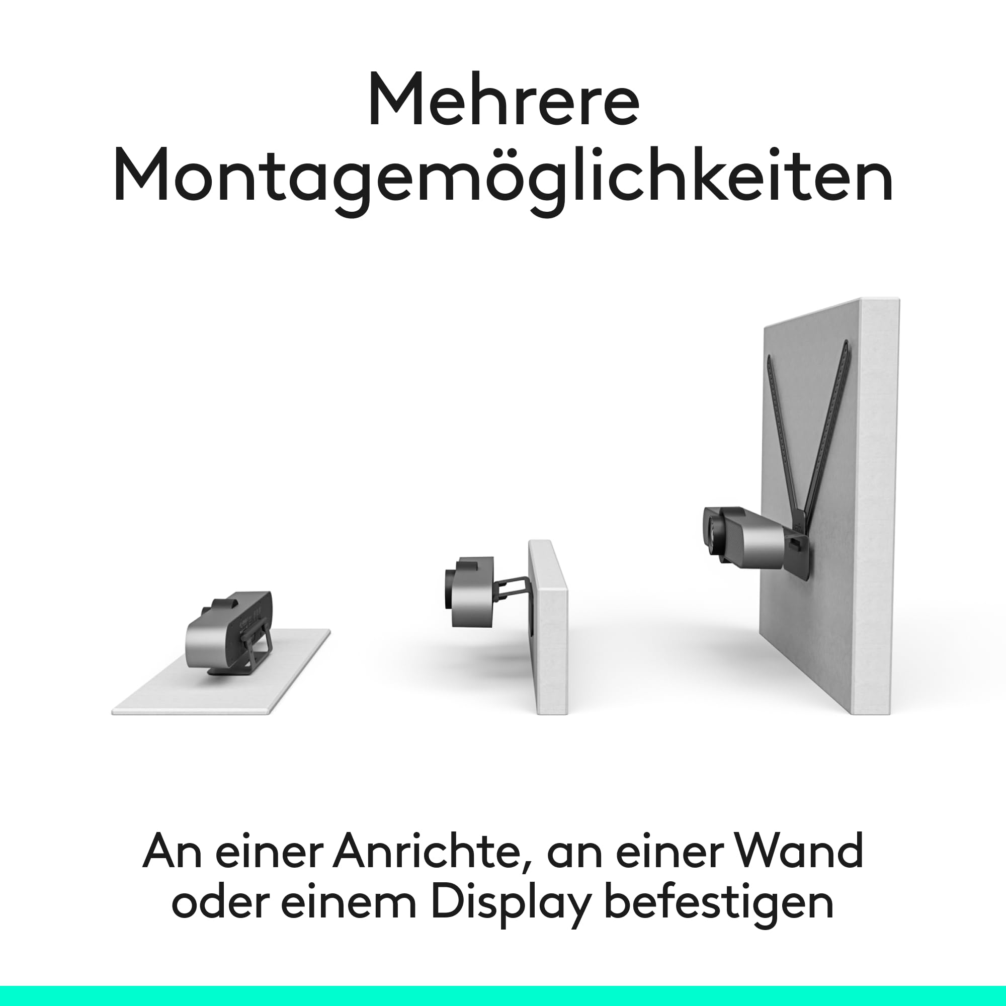 Logitech Business MEETUP Videokonferenz-Webcam,Ultra-HD 4K, 120° Blickfeld,Motorisierte Neigung, Integrierte Lautsprecher,Full Duplex & Advanced Beamforming Mikrofone,kleinere Meetingräume - Schwarz