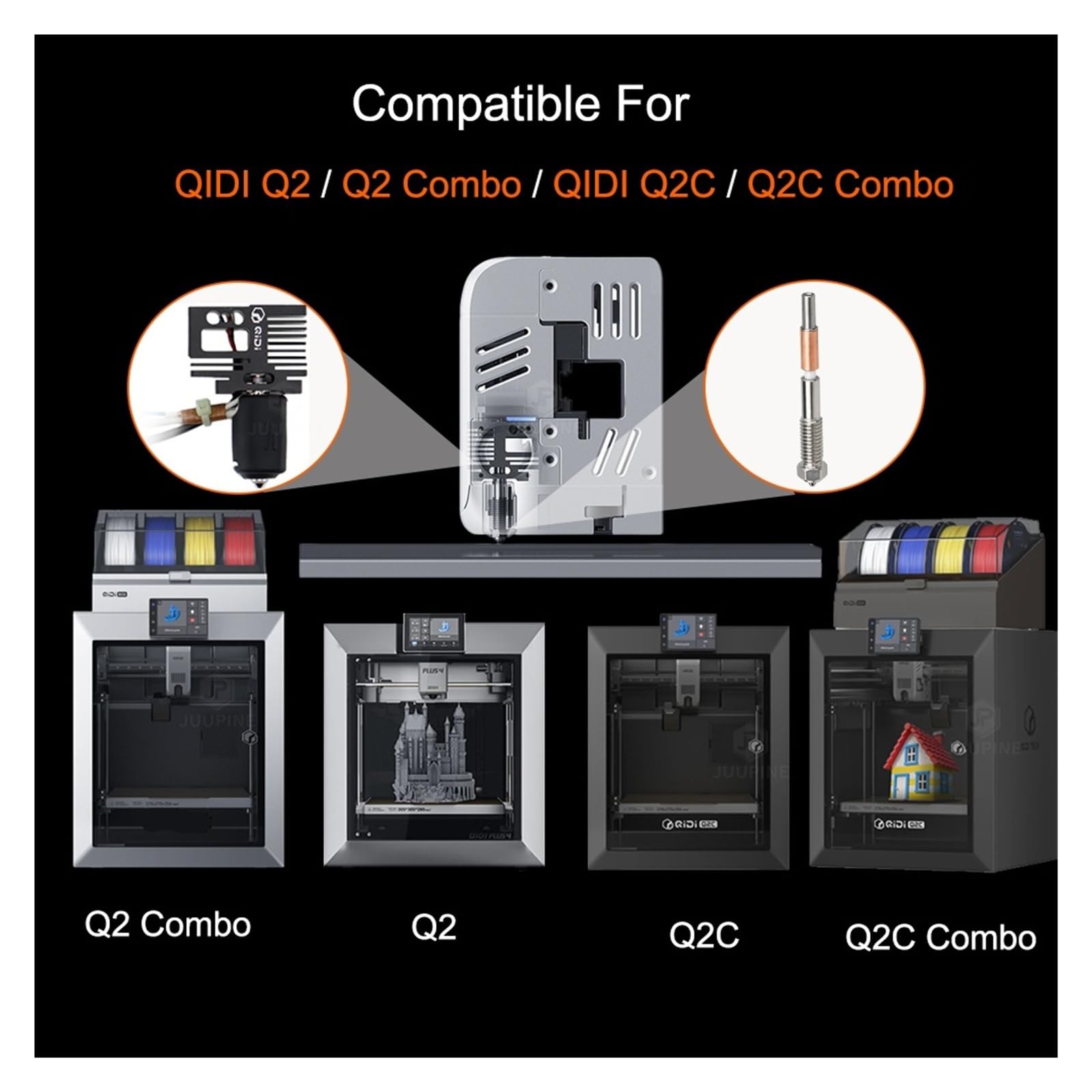 Hotend bimetálico, compatible con QIDI