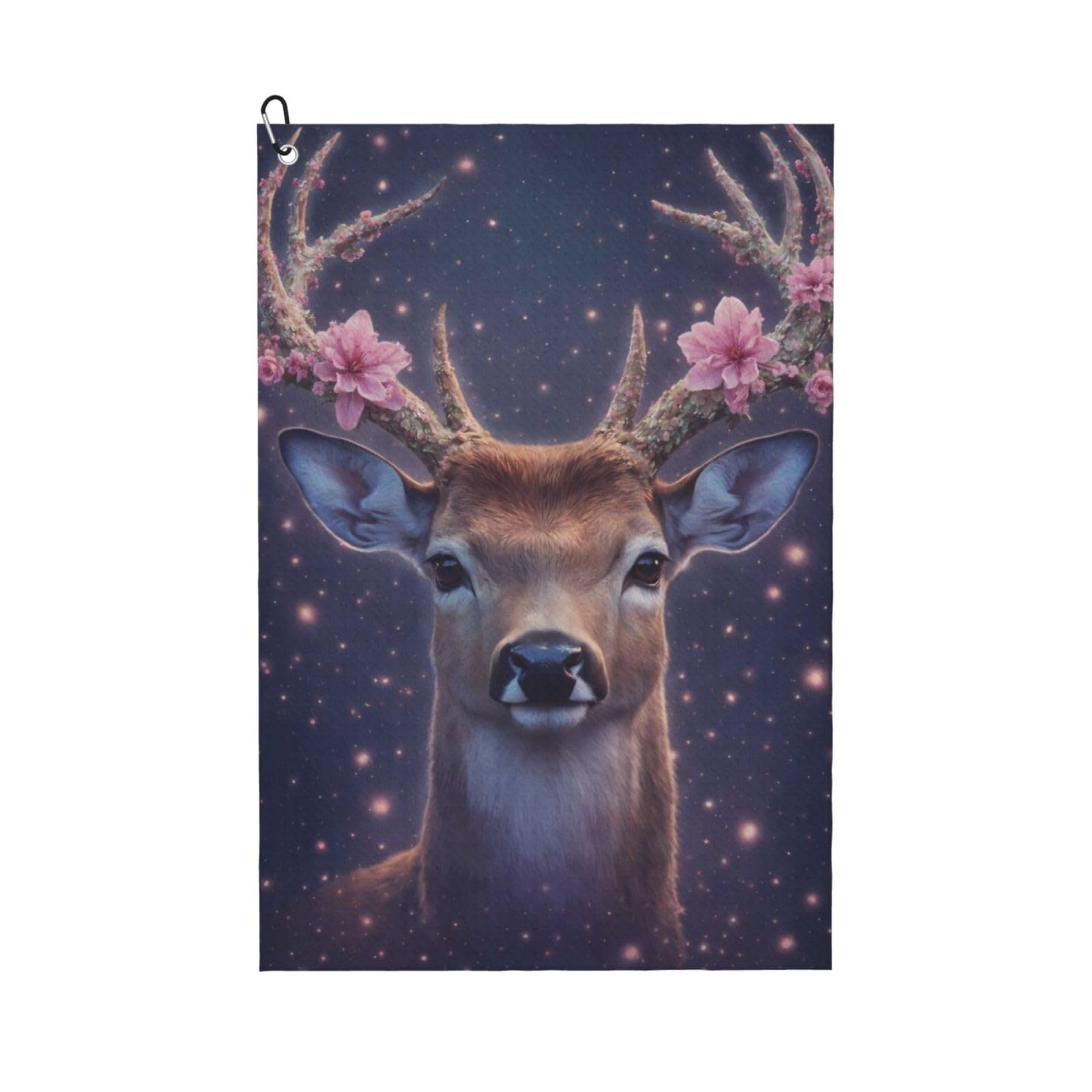 BSDFGSDD Cherry Flowers Blossom Elk Deer Golf Towel 24 x 16 inches