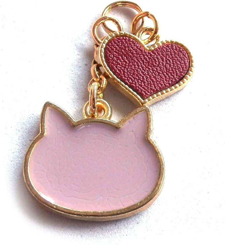 Amazon.co.jp: Cat's Love Potion 猫 イヤホンジャック レザー ハート