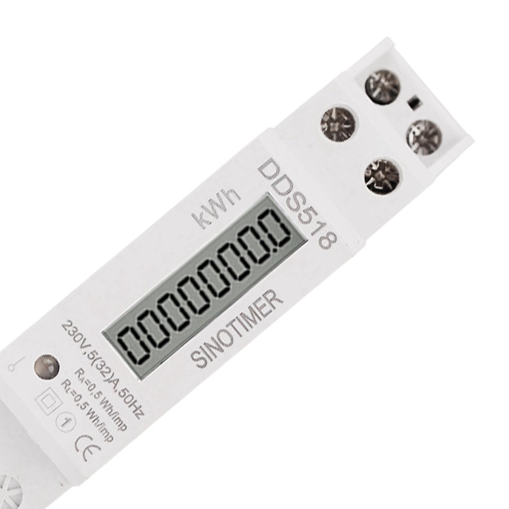 4X Jednofazowy WyśWietlacz LCD na Szynę DIN Energia Elektryczna ZużYcie Energii Energia Watomierz Watomierz KWh 5-32A