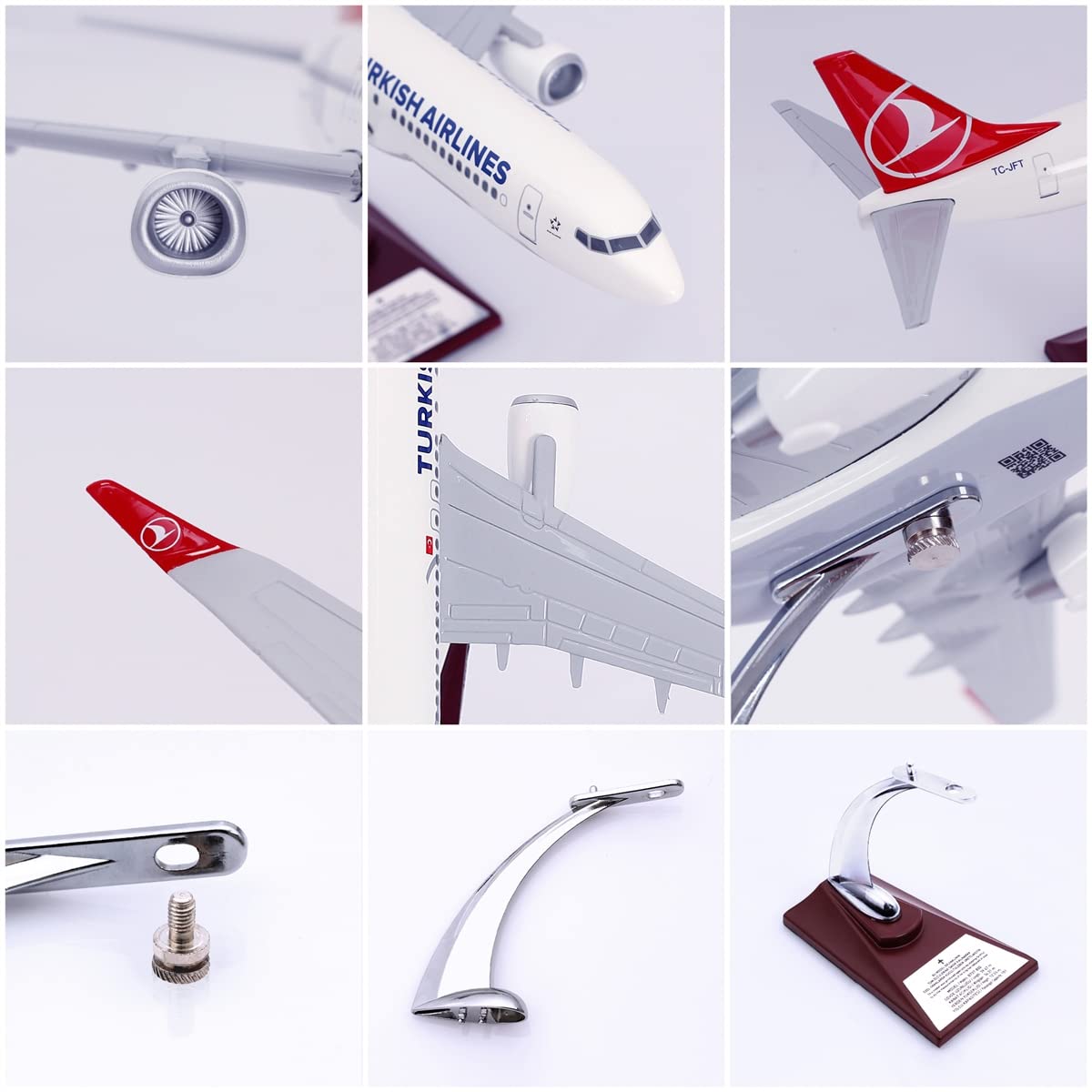 Amazon.com: Zekupp Boeing 737-800 1/100 - Modelo de avión con