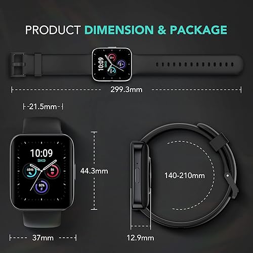 Miniatura 9 de SKG Reloj inteligente para hacer/responder a llamadas para hombres y mujeres, rastreador de actividad física con GPS con más de 100 deportes,