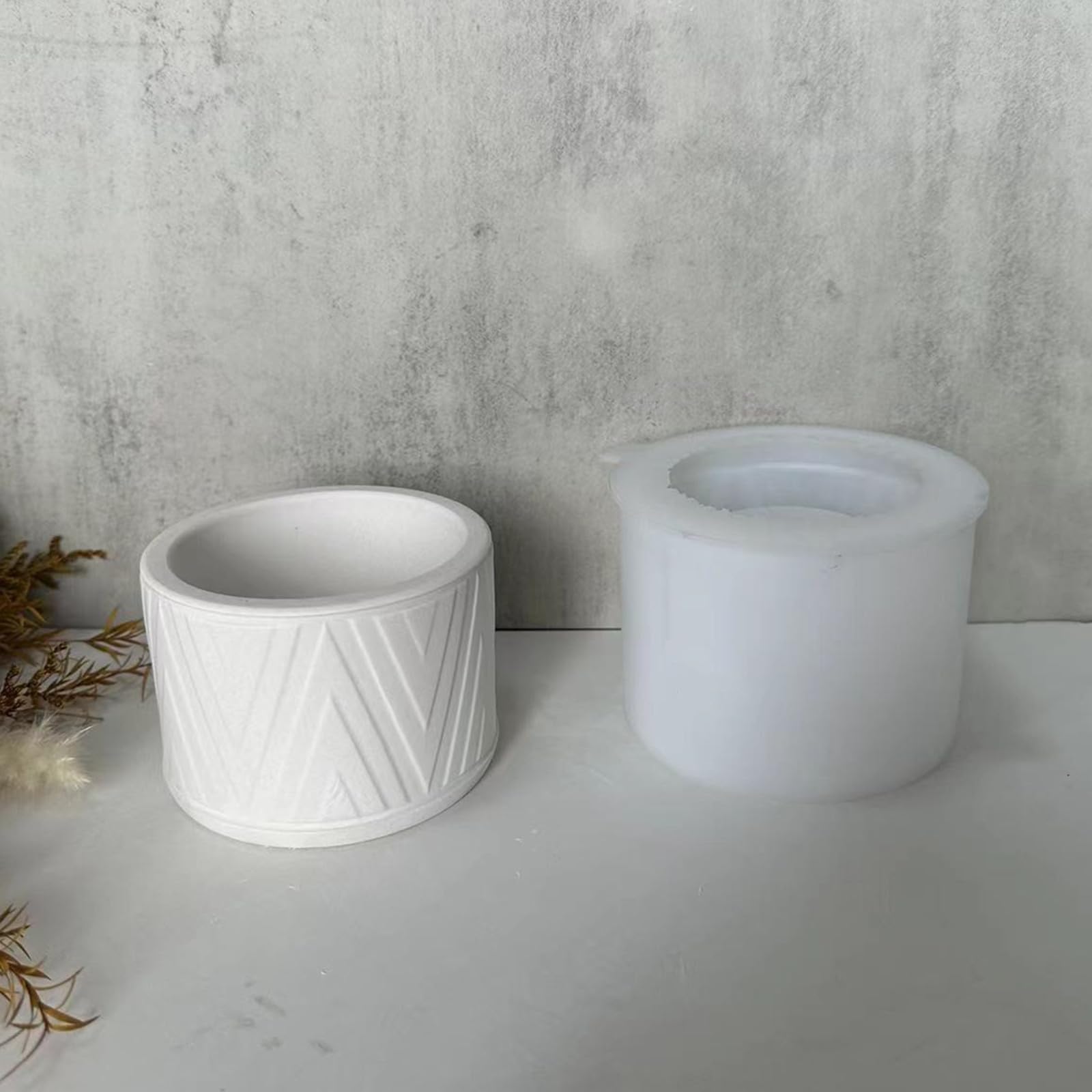Moule resine epoxy pot de fleur silicone boite rangement gypse