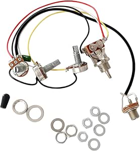 Kit De Câblage Pour Guitare électrique 3 Way Toggle Switch, 1 Volume, 1 Tone, Pots 500K - Neuf, Marque Générique